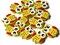 12 22mm Yellow Wooden Owl Beads Wood Animal Beads Cute Bird Beads Novelty Beads to String